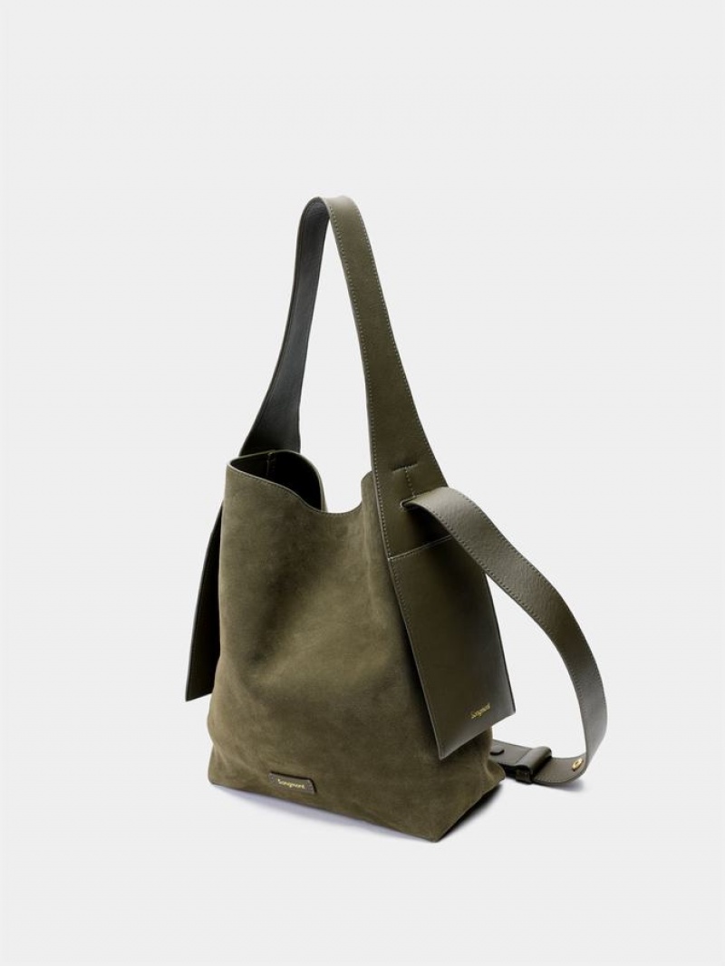 Bolso Tote Songmont Drippy Medium Mujer Verde | RPY943CG